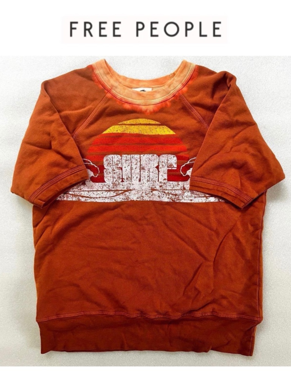 Free People Raglan Surf Graphic Sweatshirt
